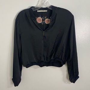 Zara Floral back detailed blouse